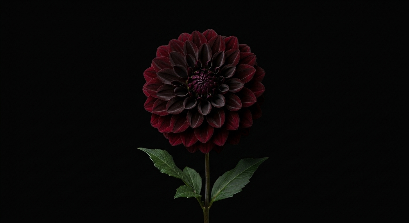 Dalia negra floral design